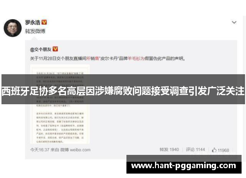 西班牙足协多名高层因涉嫌腐败问题接受调查引发广泛关注